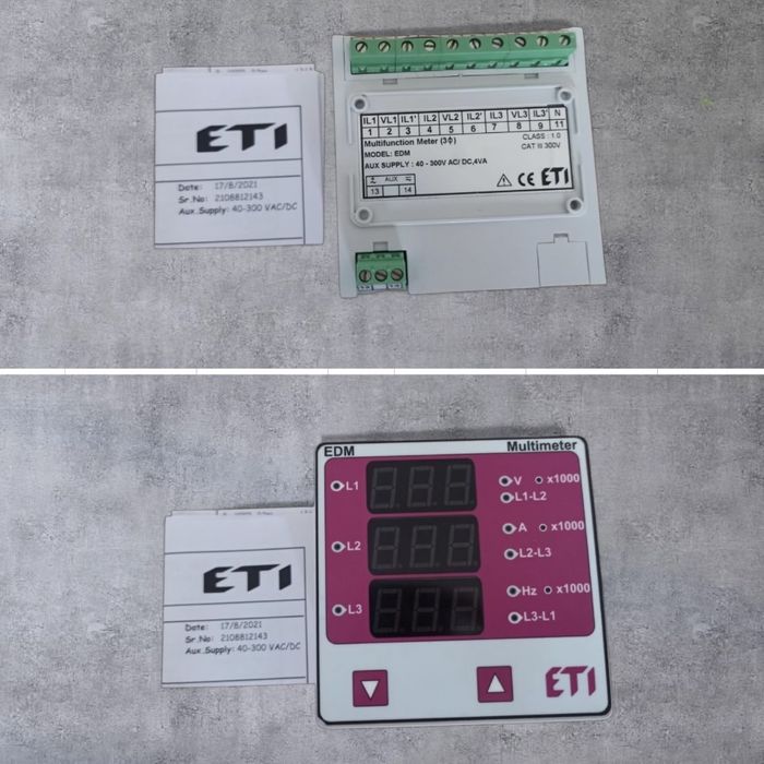 Перетворювач частоти. Цифр мультиметр EDM. Магніт пускач. Тем контроле