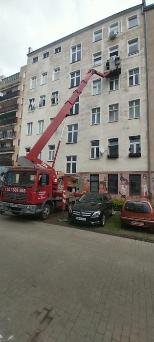 wynajem podnośnik koszowy 20m 28m wycinka drzew 507,523,564