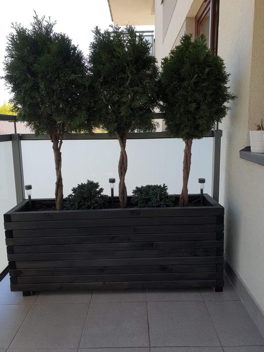 Doniczki Donice Drewniane Na wymiar Drewniane skrzynki skrzynie