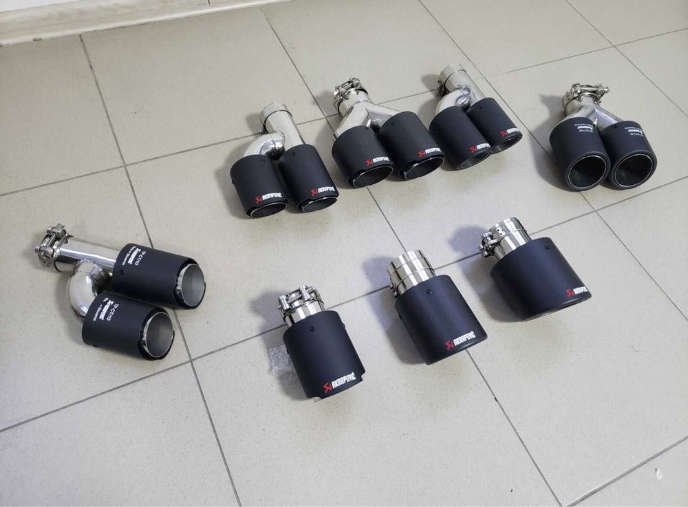 Насадка Akrapovic акрапович выхлоп на глушитель карбон: 40 ...