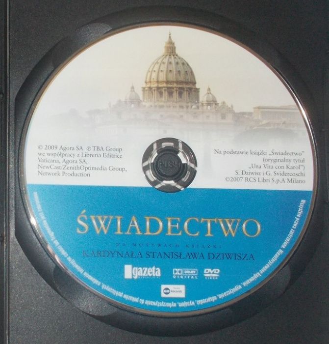 Świadectwo Kardynała Stanisława Dziwisza DVD