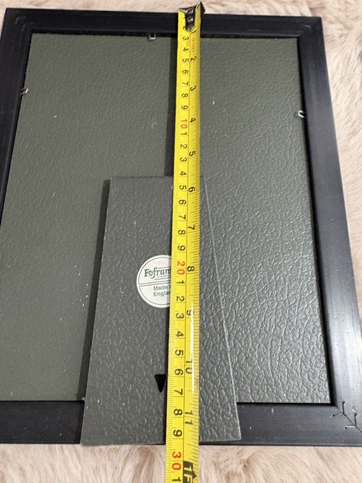 Brązowa duża drewniana ramka