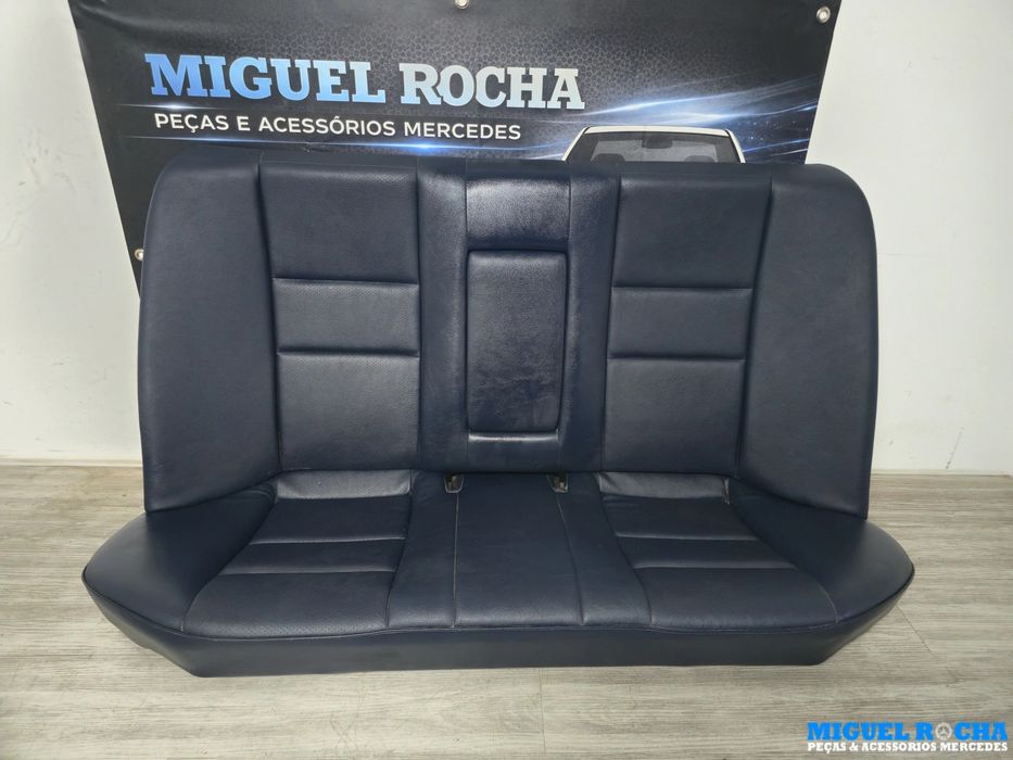 Conjunto de bancos e forras couro azul Mercedes W202