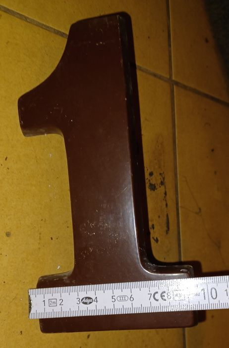 Cyfra numer na elewację domu 6 lub 9 i 1