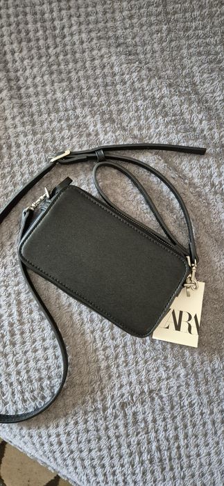 Mala / Bolsa tiracolo preta Zara