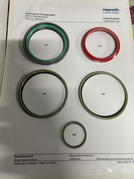 Продам уплотнительные кольца для цилиндра