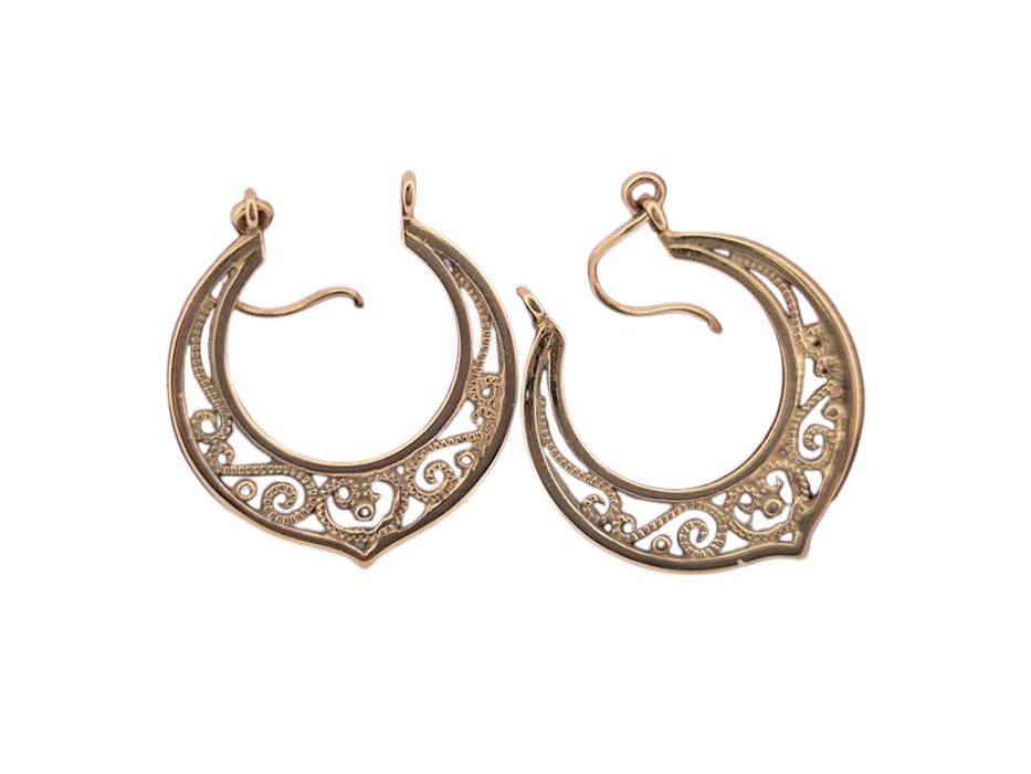 Piękne złote kolczyki 3.67G 14K