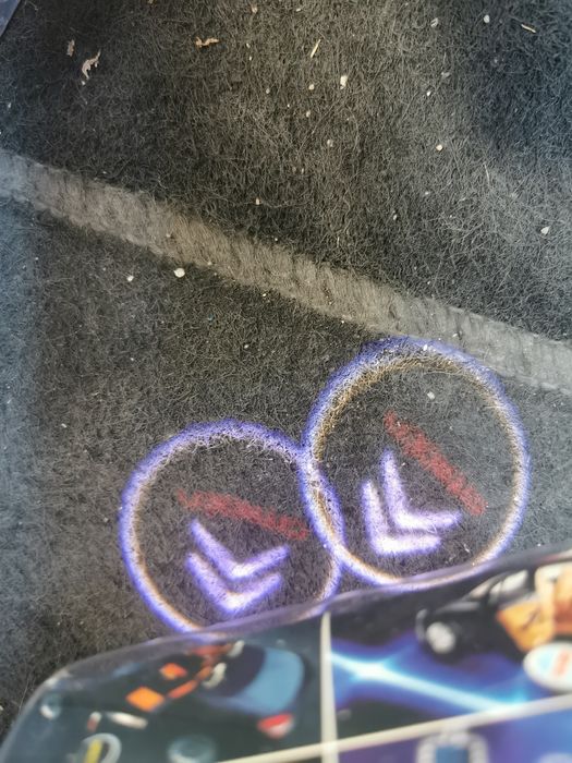 Luz carro para às portas