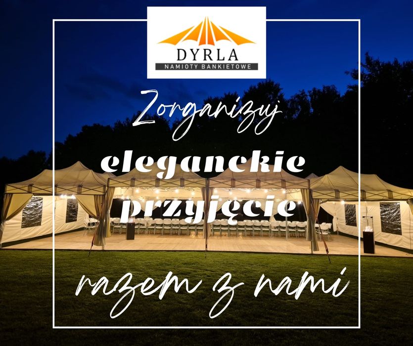 Namiot imprezowy cateringowy komunia, polter, 18stke  WYNAJEM namiotow