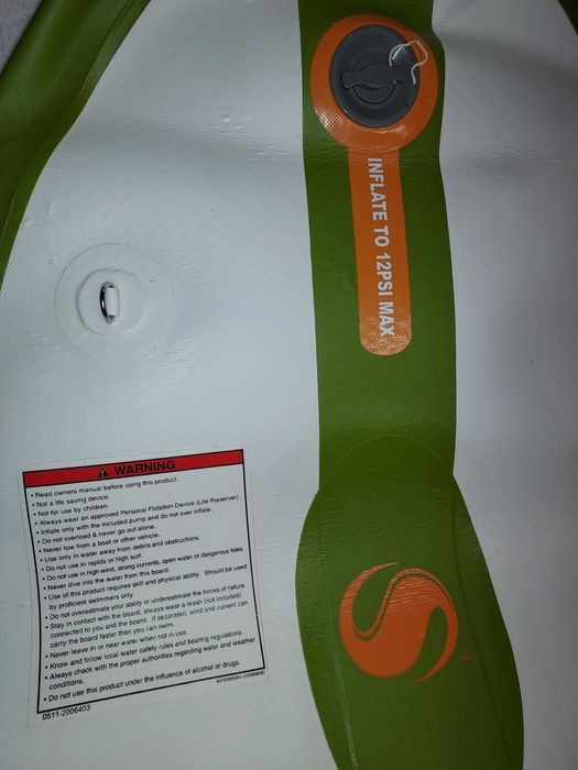 NOVO NEW Sevylor Samoa Standup Paddle Board com remo de 72":