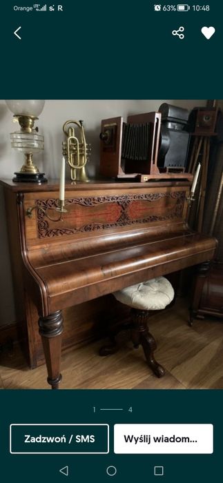 Stare pianino z 1860 r.