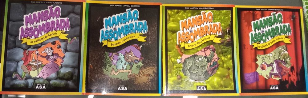 Livros a mansão assombrada   4 cada