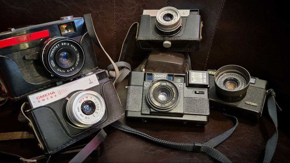 5szt. stare aparaty CCCP ZSSR PRL Smiena 8M FED vintage
