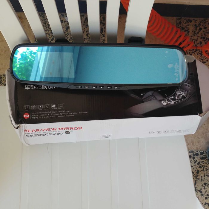Espelho retrovisor c/ câmera para carro