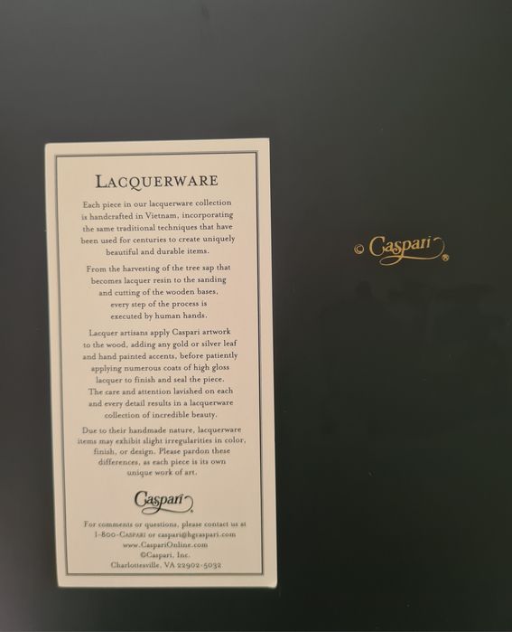 Tabuleiro Caspari Lacquerware
