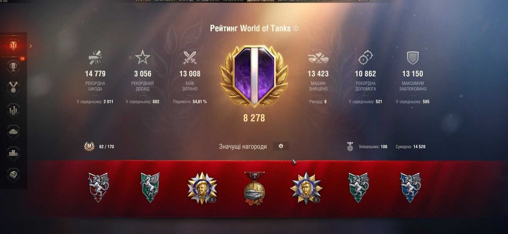 Продам аккаунт WOT