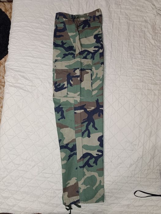 Оригинальные тактические камуфляжные штаны  Helikon tex woodland р.S L
