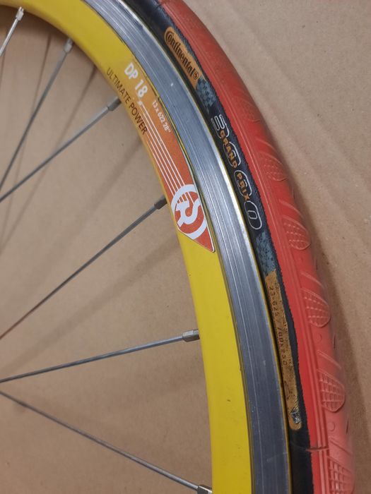 koło szosowe 28" campagnolo / rigida dp18 / continental