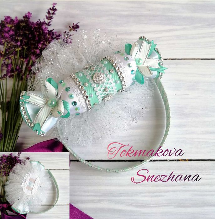 Обруч "Конфетка", Обруч "Цукерка", бантики "Конфетка"