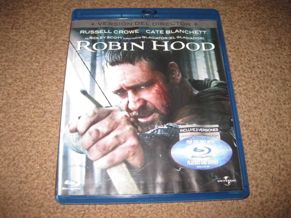 Blu-Ray "Robin Hood" com Russell Crowe