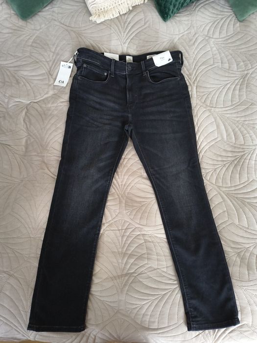 Nowe spodnie męskie ciemny jeans C&A Flex Jog Denim Slim W34 L30