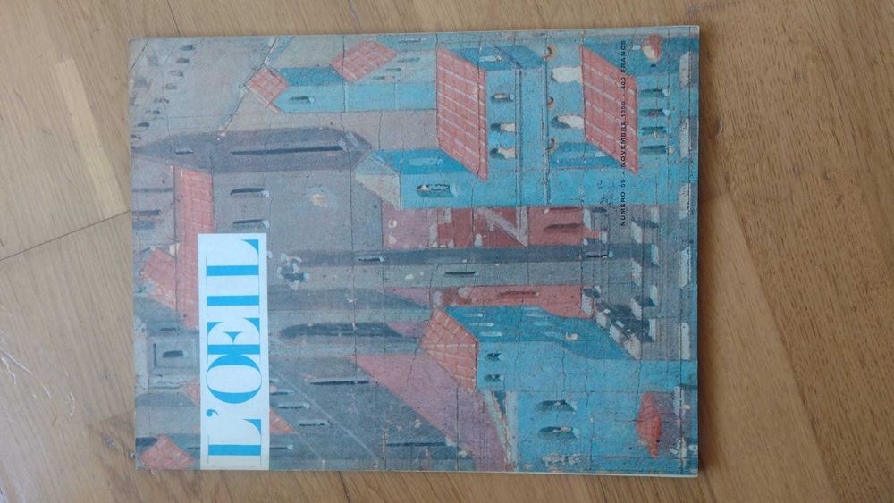 Lote 5 Revistas Arte Francesa L'OEIL e Connaissance des Arts 1959-1980s Vintage