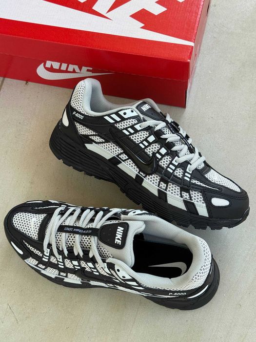 Мужские кроссовки Nike P-6000 Black-Grey. Размеры 41-45
