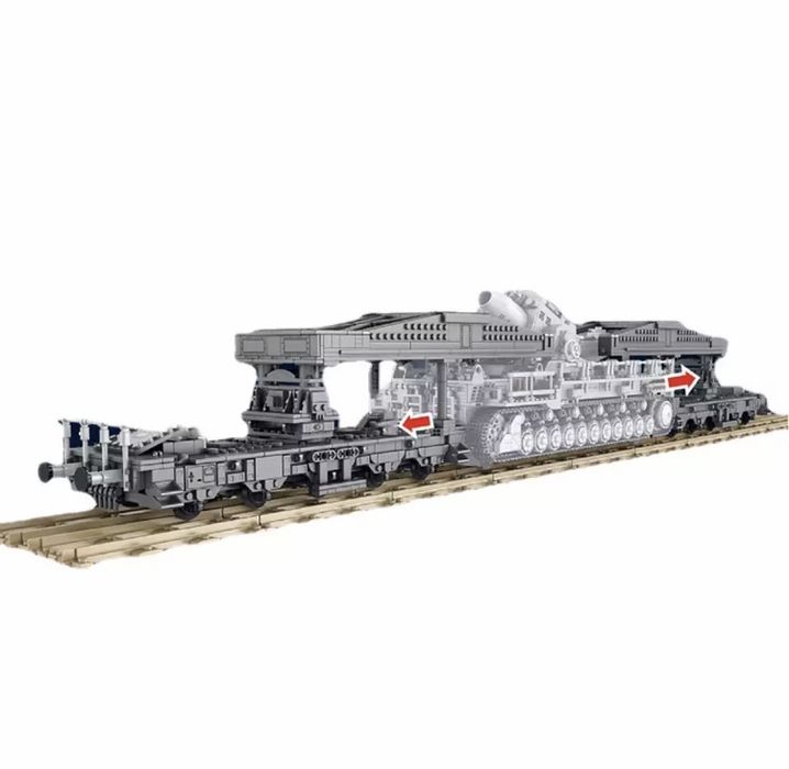 Klocki 4158 szt Karl Gerät Moździerz II Wojna