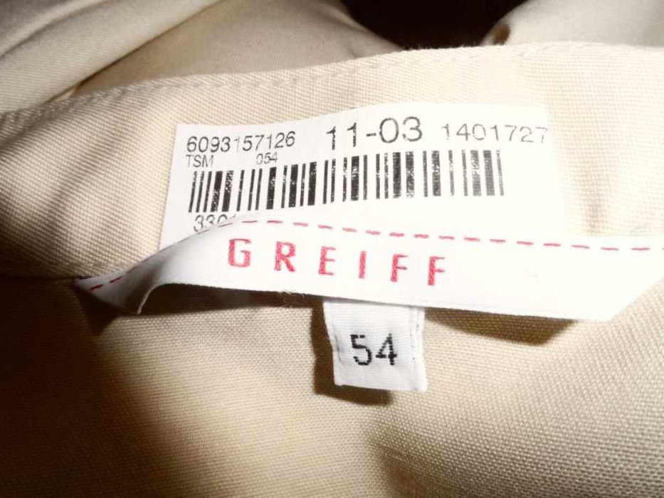 Новая куртка Greiff Германия 52 - 54 - 56 форма для ресторанов, отелей, повара и т.д. рабочая унисесекс большой размер баталл