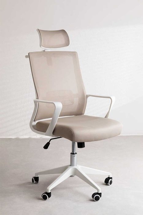 Krzesło biurowe na kółkach z podłokietnikami z polipropylenu Teill Colors