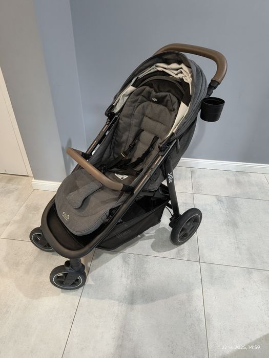 Wózek spacerowy Joie Mytrax Pro kolor szary, brązowa ekoskora