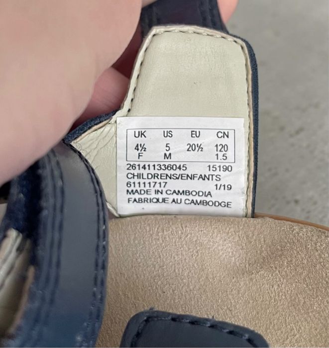 Шкіряні сандалі босоніжки Clarks оригінал 20,5 розміру