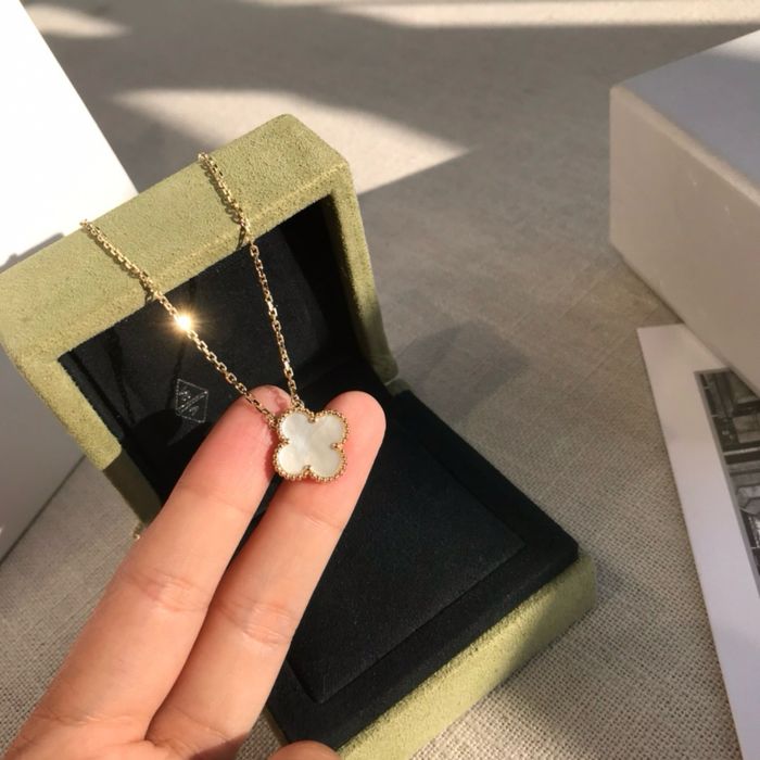 Підвіска подвеска золота ван клиф  van cleef arpels vintage alhambra pearl