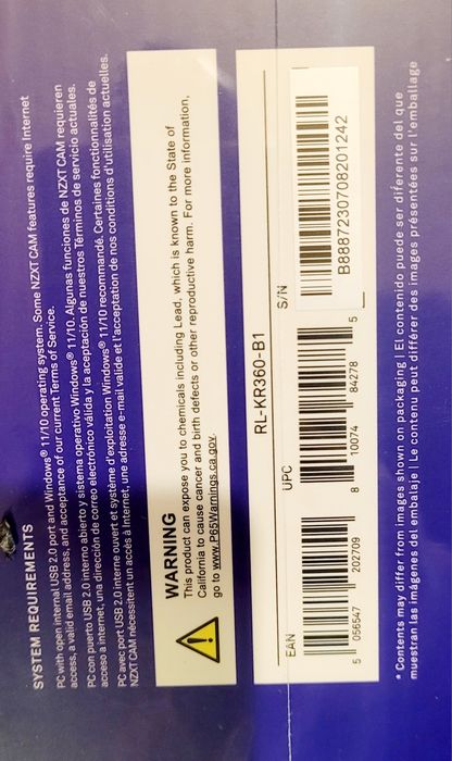 Водяное охлаждение NZXT Kraken 360 RGB