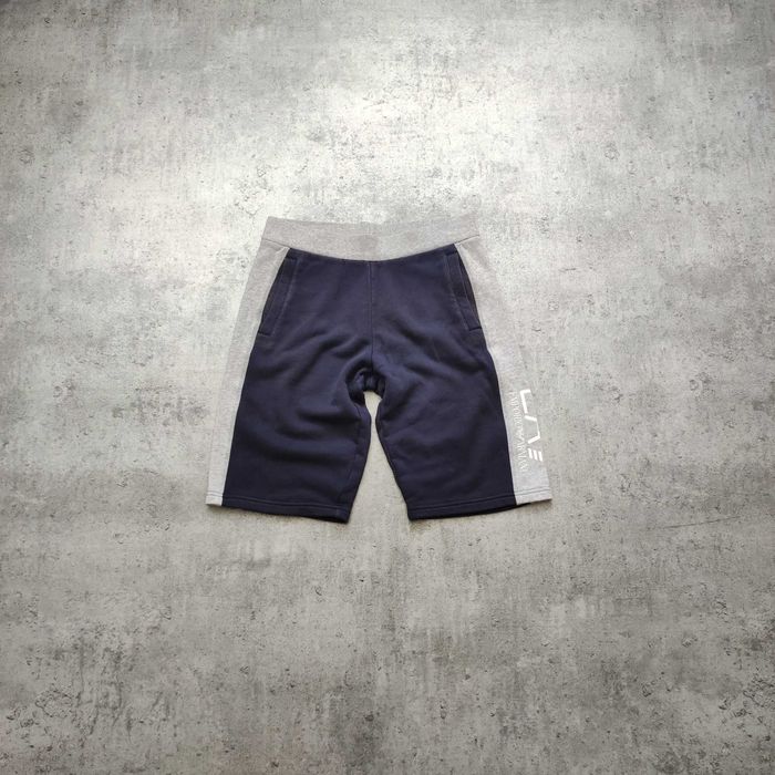 MĘSKIE Spodenki Krótkie Szorty Granatowe Lampas EA7 Emporio Armani