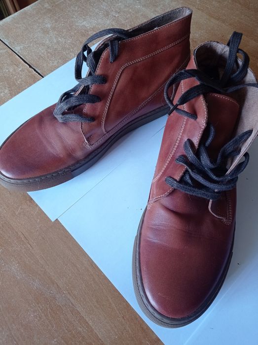 Botas de inverno em pele n°45