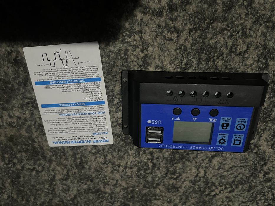 Контролер заряду для сонячноі батареі 12 В 24 В