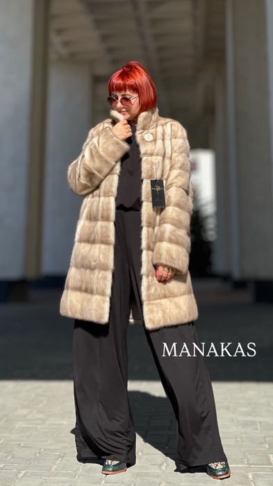 Шуба норкова MANAKAS колотий лід р.С-ХС