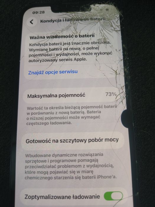 Uszkodzony iPhone 13 128gb