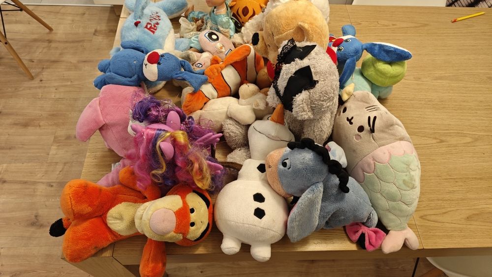 Zestaw pluszaków, Elza, Kubuś Puchatek, Tygrysek, Kłapouchy