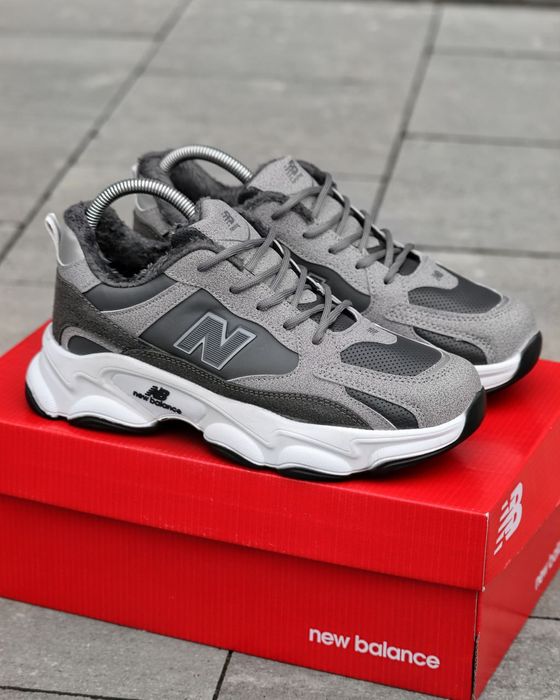 Чоловічі кросівки New Balance, зимні кросівки, взуття, шкіряні, зимові