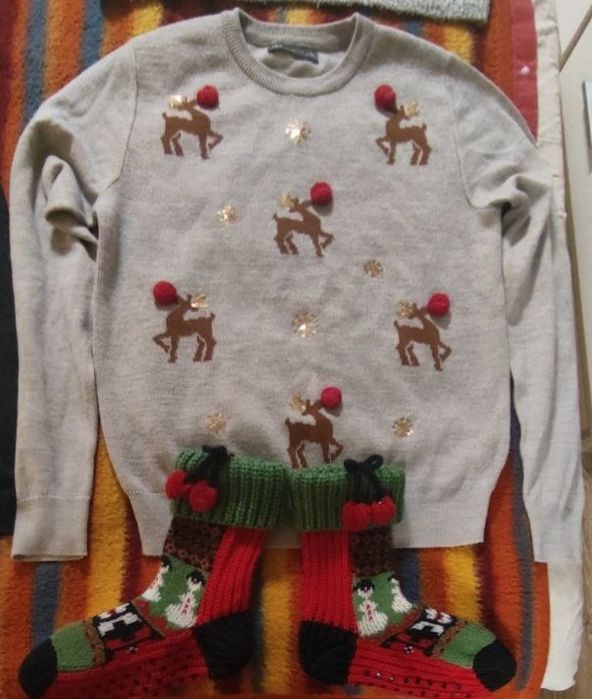 Рожденственкий,новогодний свитер