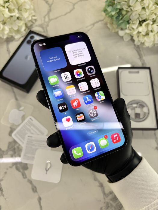 iPhone 13 Pro Max Sierra Blue 100%АКБ Neverlock (Магазин Гарантія)