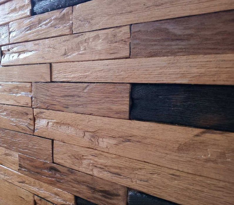 Деревянные 3D панели Декоративні панелі 3д, декор плитка Дуб Сосна