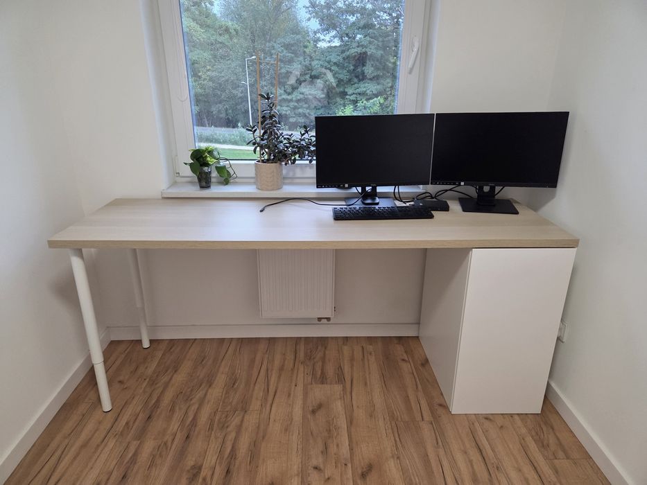 Biurko Lagkapten Ikea imitacja dębu 200x60