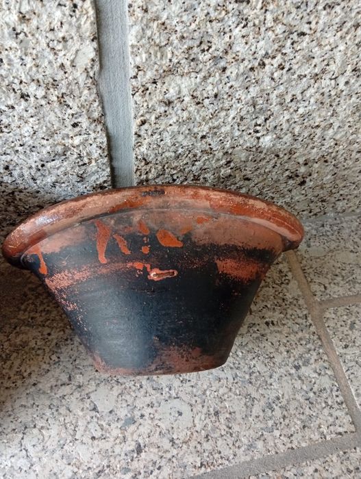 Lote de 3 arrozeiras ovais em barro