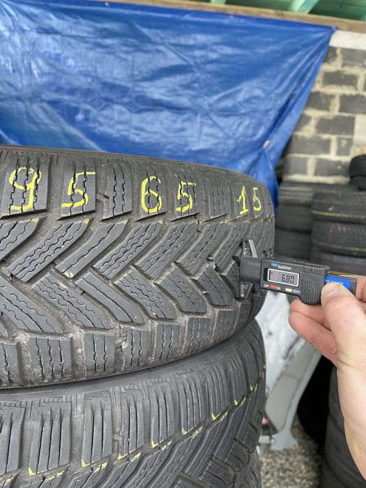 ‼️ 195.65r15 Michelin Alpin 6 зимовв шини колеса 4шт 6,5-6,8мм