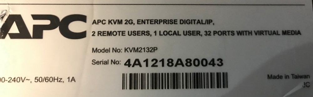 КВМ IP KVM APC KVM2132P 32 порта