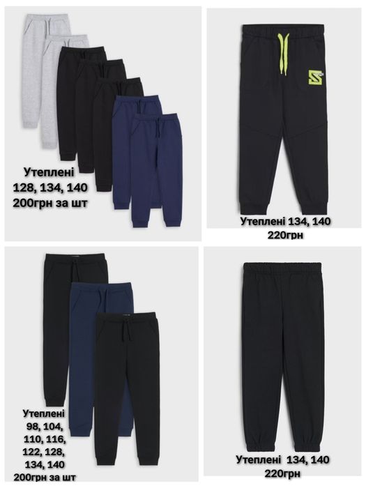 Спортивні штани джогери на хлопчика sinsay