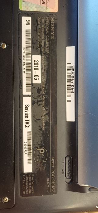 Ноутбук SONY PCG-21213V IntelAtoм N450/RAM 2Gb DDR3/SSD 60Gb